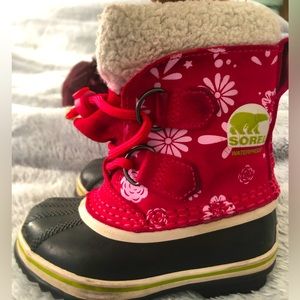 Sorel Toddler Girl Size 8 Winter Boots